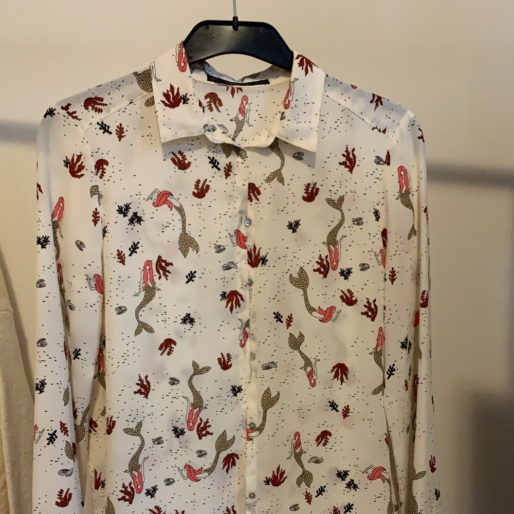 Zara Basics Mermaid Blouse